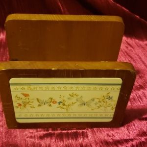 Vintage Wooden Napkin Holder